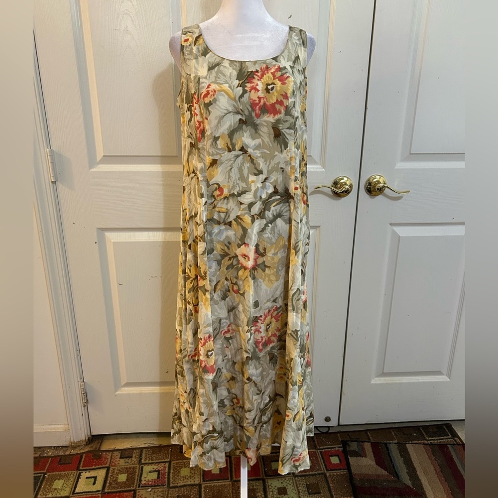 Coldwater Creek silk dress, size 12 Petite